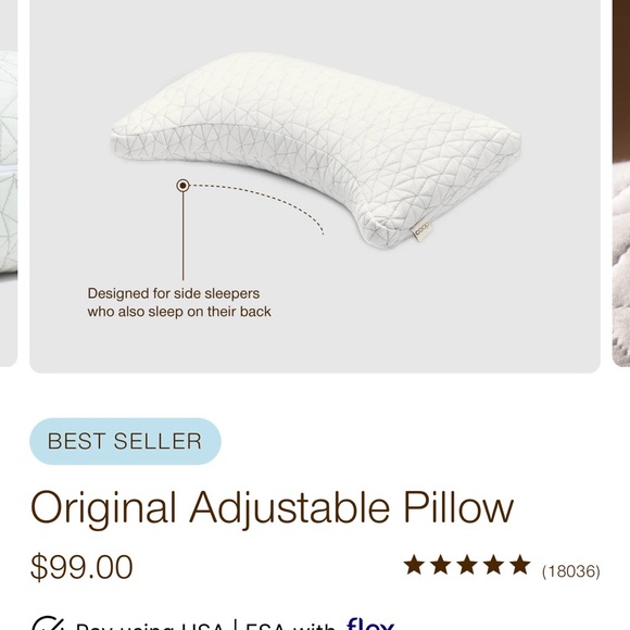 COOP Original Crescent Pillow- Queen - Picture 2 of 4